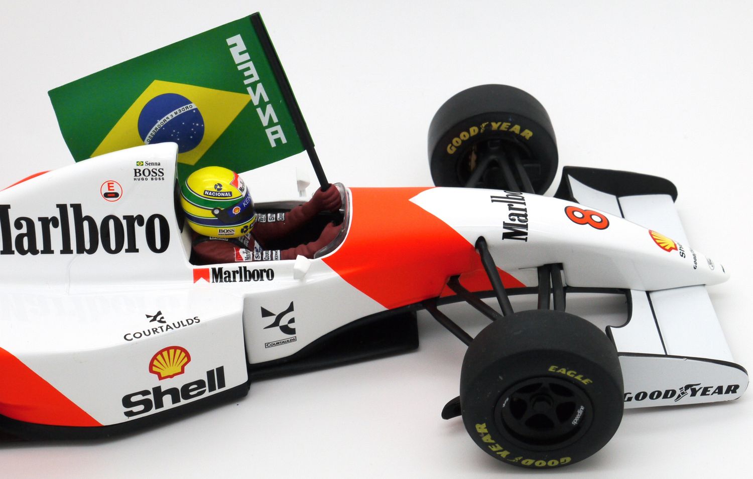 ミニカー Marlboro McLaren MP4/8 FORD HB D7 1993 Minichamps McLaren MP4/8 Ford - Ayrton Senna - Excellent! | eBay