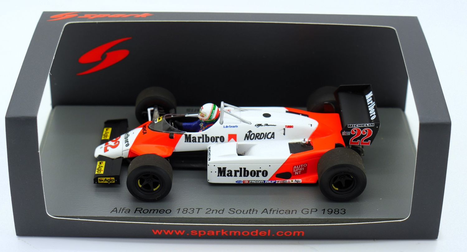 1983 Spark Alfa Romeo 183t - A De Cesaris South African GP 1983 Spark Alfa Romeo 183t - A De Cesaris South African GP