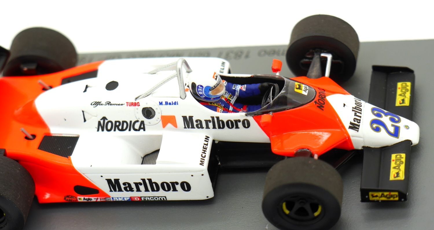 1983 Spark Alfa Romeo 183t - M Baldi - Monaco GP - 1/43 scale