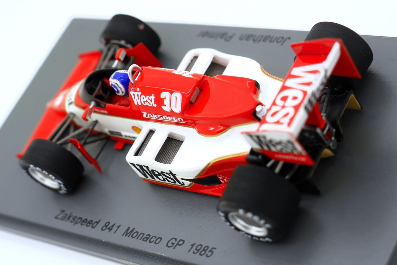 1985 Spark West Zakspeed 841 J Palmer Monaco GP -1/43