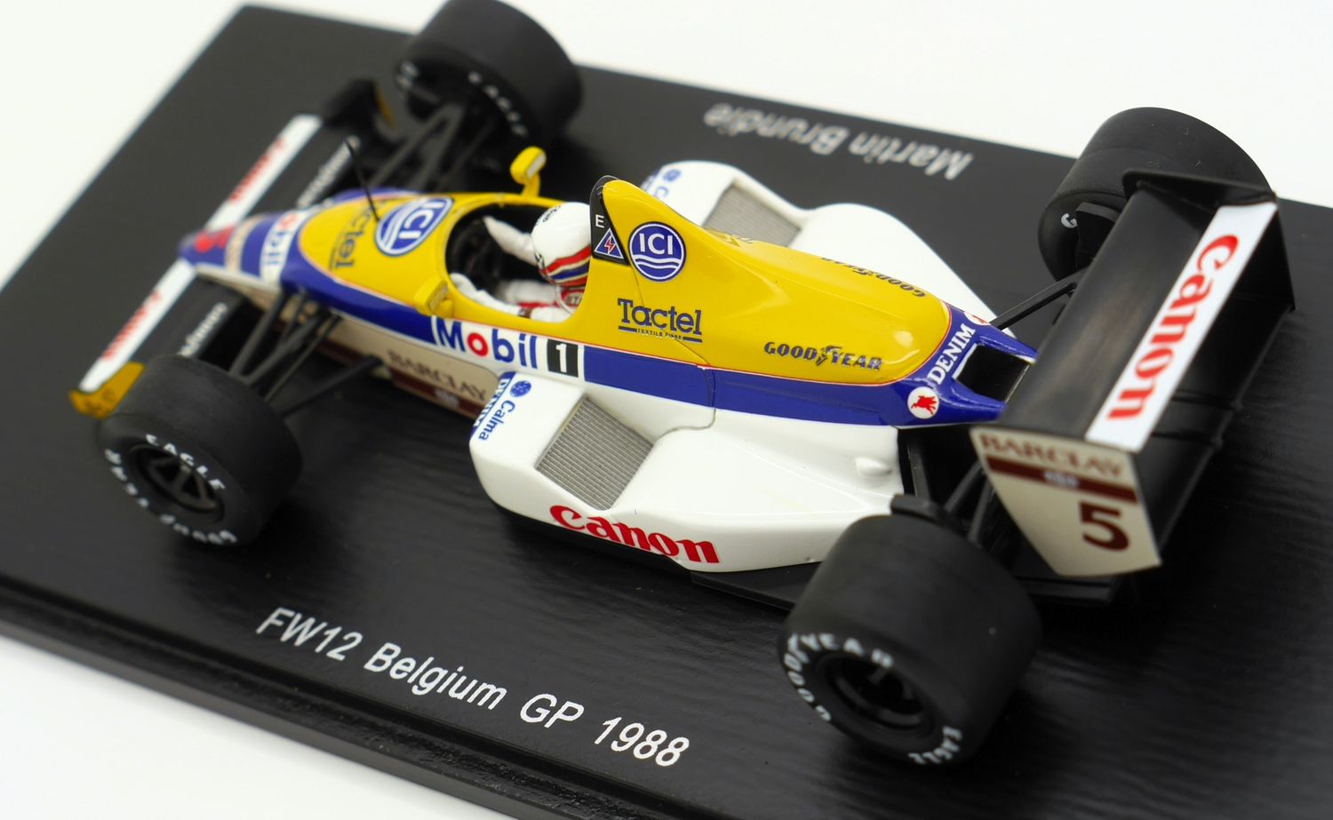 1988 Spark Williams Renault FW12 M Brundle Belgian GP 1/43 scale