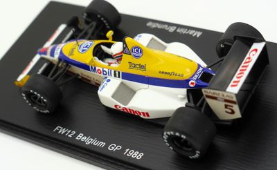 1988 Spark Williams Renault FW12 M Brundle Belgian GP 1/43 scale