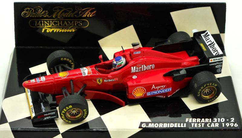ミニチャンプス 1996 フェラーリF310 エディ・アーバイン 1/18