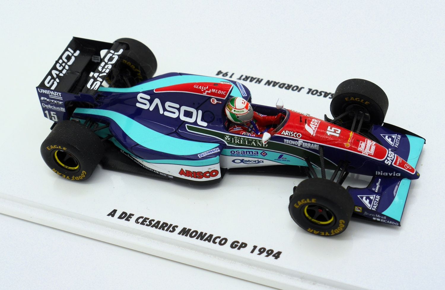 1994 Spark Jordan Hart J194 A De Cesaris Monaco GP -1/43 scale