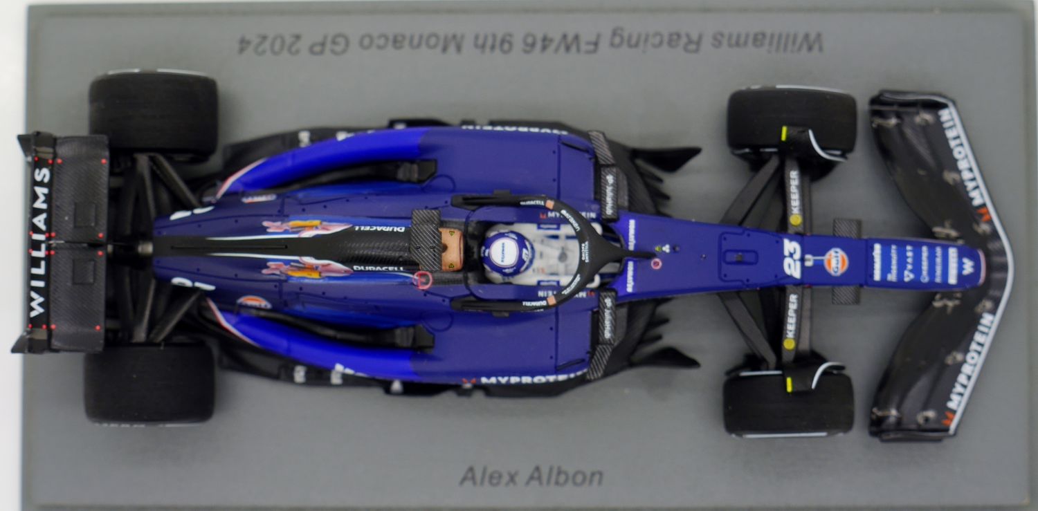 スパーク 1/43 ウィリアムズ FW46アルボン2024モナコ9位