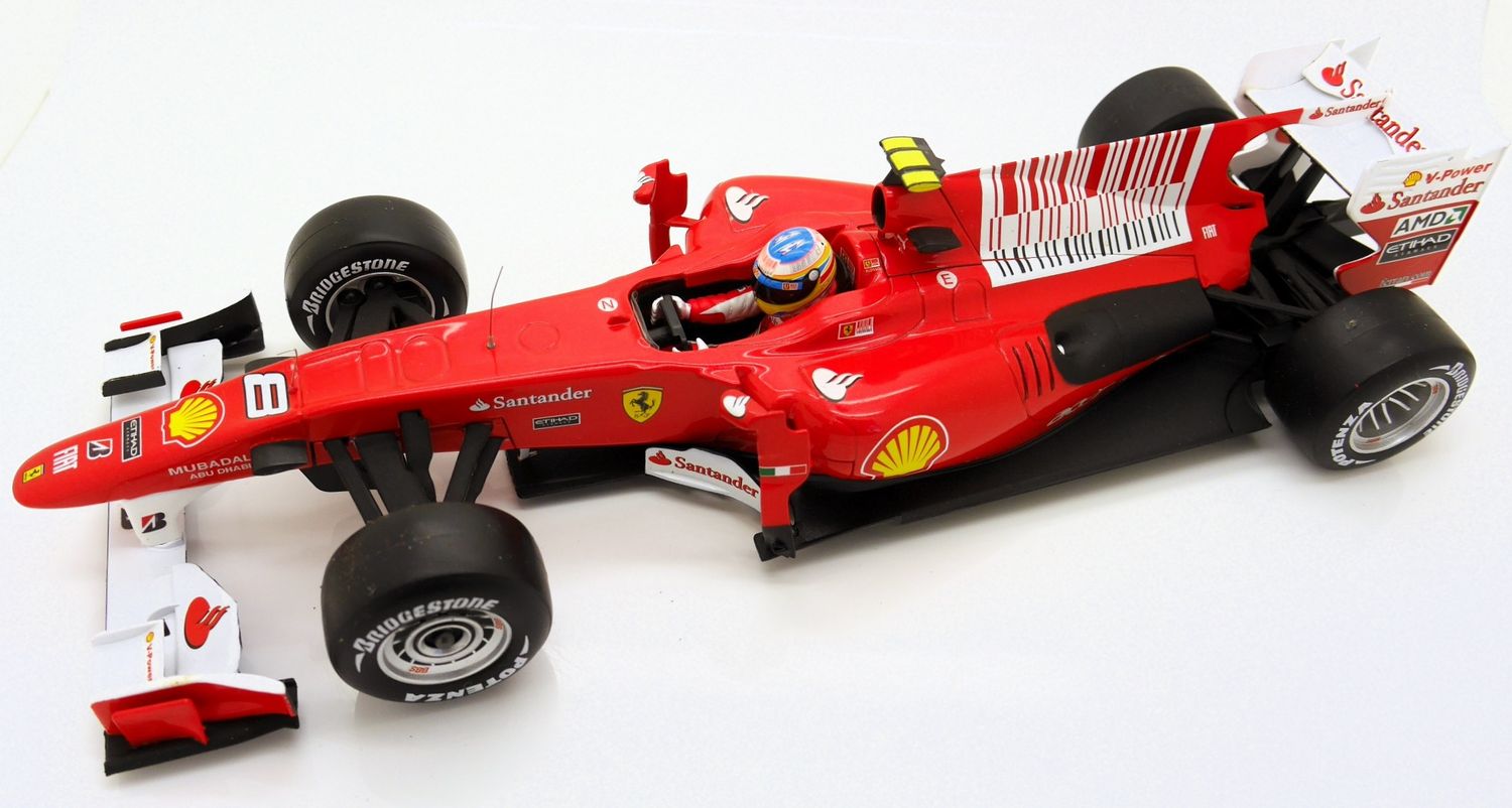 2010 Hot wheels Barcode Ferrari F10 F.Alonso -Bahrain GP 1/18 scale