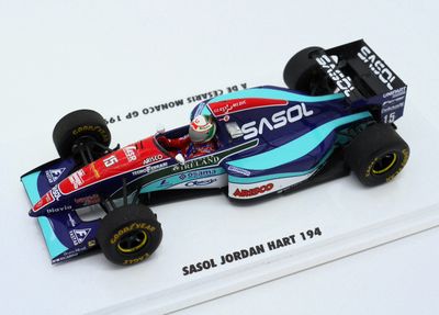 1994 Spark Jordan Hart J194 A De Cesaris Monaco GP -1/43 scale