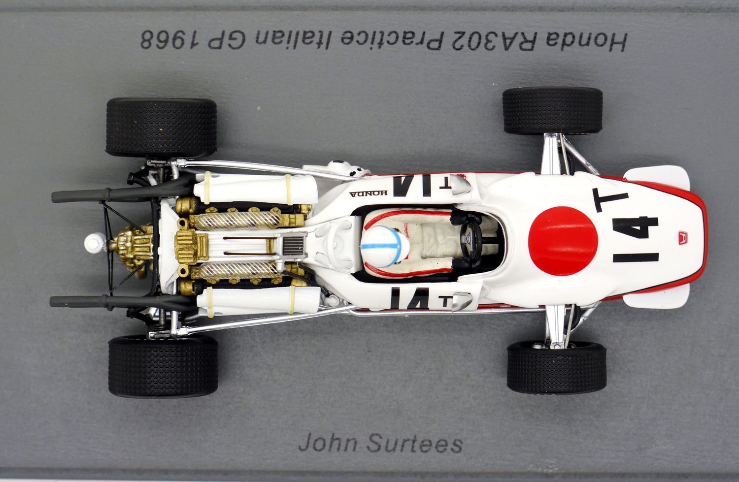 1968 Spark Honda RA302 J Surtees Practice Italian GP - 1/43