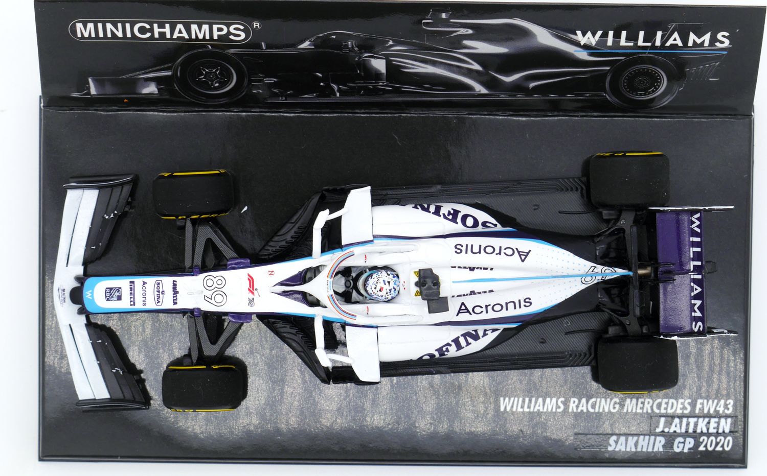 2020 Williams Mercedes FW43 J Aitken Sakhir GP 1/43 scale