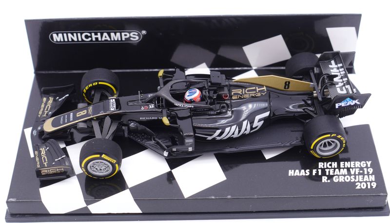 ミニチャンプスリッチエナジー ハースF1 VF-19 ロマングロージャン2019 ミニチャンプスリッチエナジー ハースF1 VF-19 ロマングロー