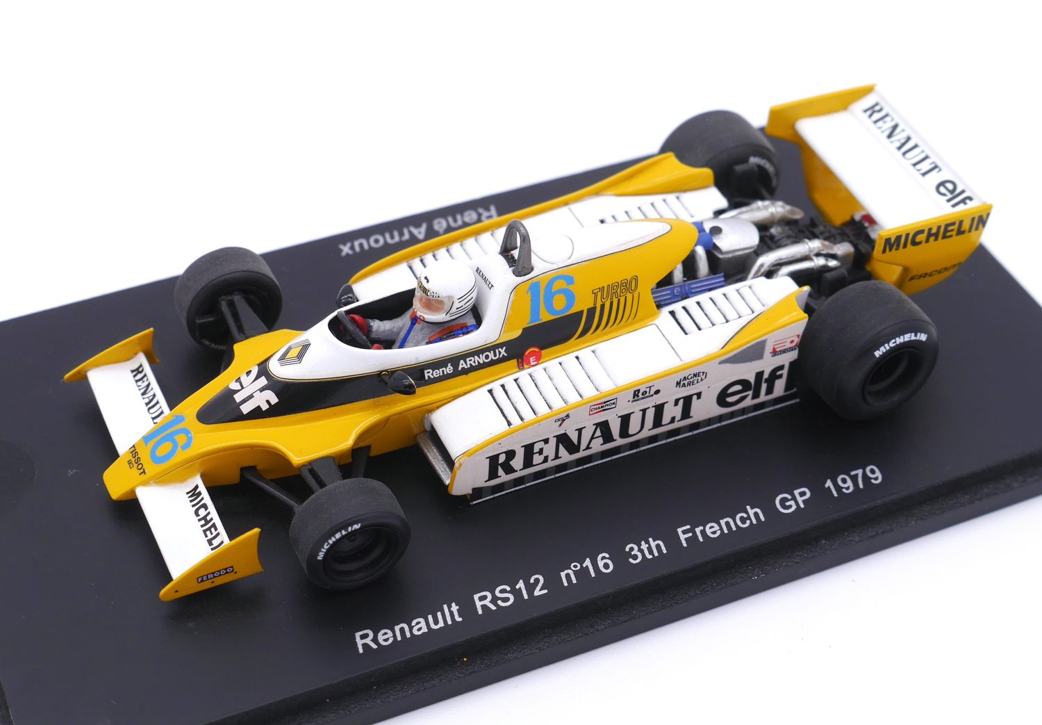 1979 Spark Renault Rs12 R.Arnoux French GP 1/43 scale