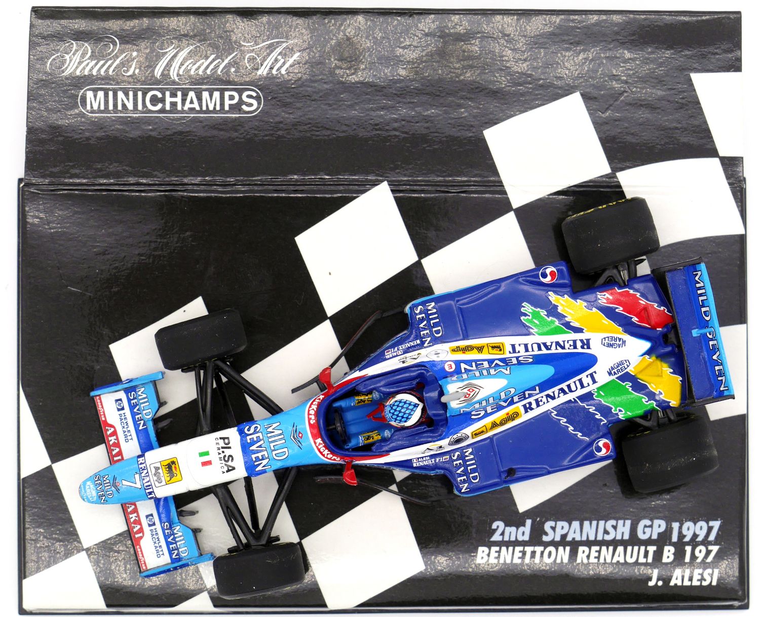 1997 Minichamps Mild seven Benetton B197 J Alesi 2nd Spanish GP 1