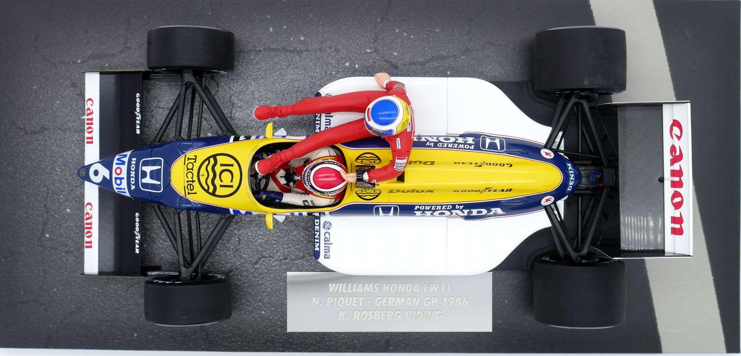 1986 Minichamps Williams Honda FW11 - N Piquet -K Rosberg