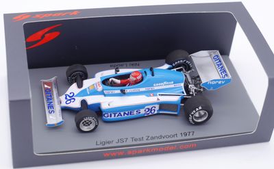 1977 Spark Gitanes Ligier Matra JS7 -N Lauda Test car - 1/43 scale