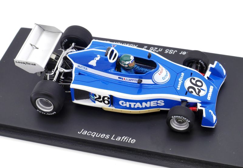 1976 Spark Gitanes Ligier Matra JS5 J Laffite - Austrian GP - 1/43