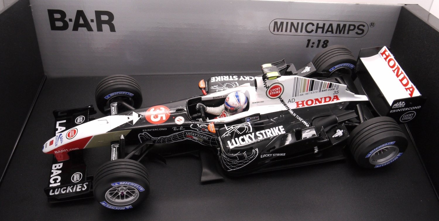 ミニチャンプス　B•A•R ホンダ 006  2004  1/18スケール ミニチャンプス 1/18 B.A.R ホンダ 006 佐藤琢磨 | さいねの