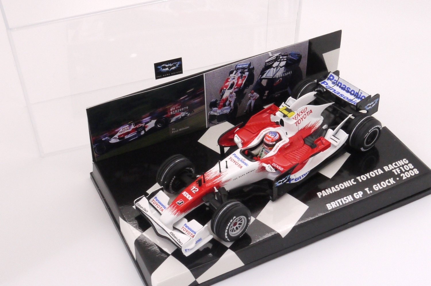 2008 Minichamps Toyota TF108 T.Glock British gp Batman The Dark Knight -1/43  scale