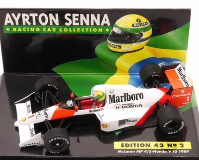 1989 Minichamps Marlboro Mclaren MP4/5 A.Senna 1/43 scale