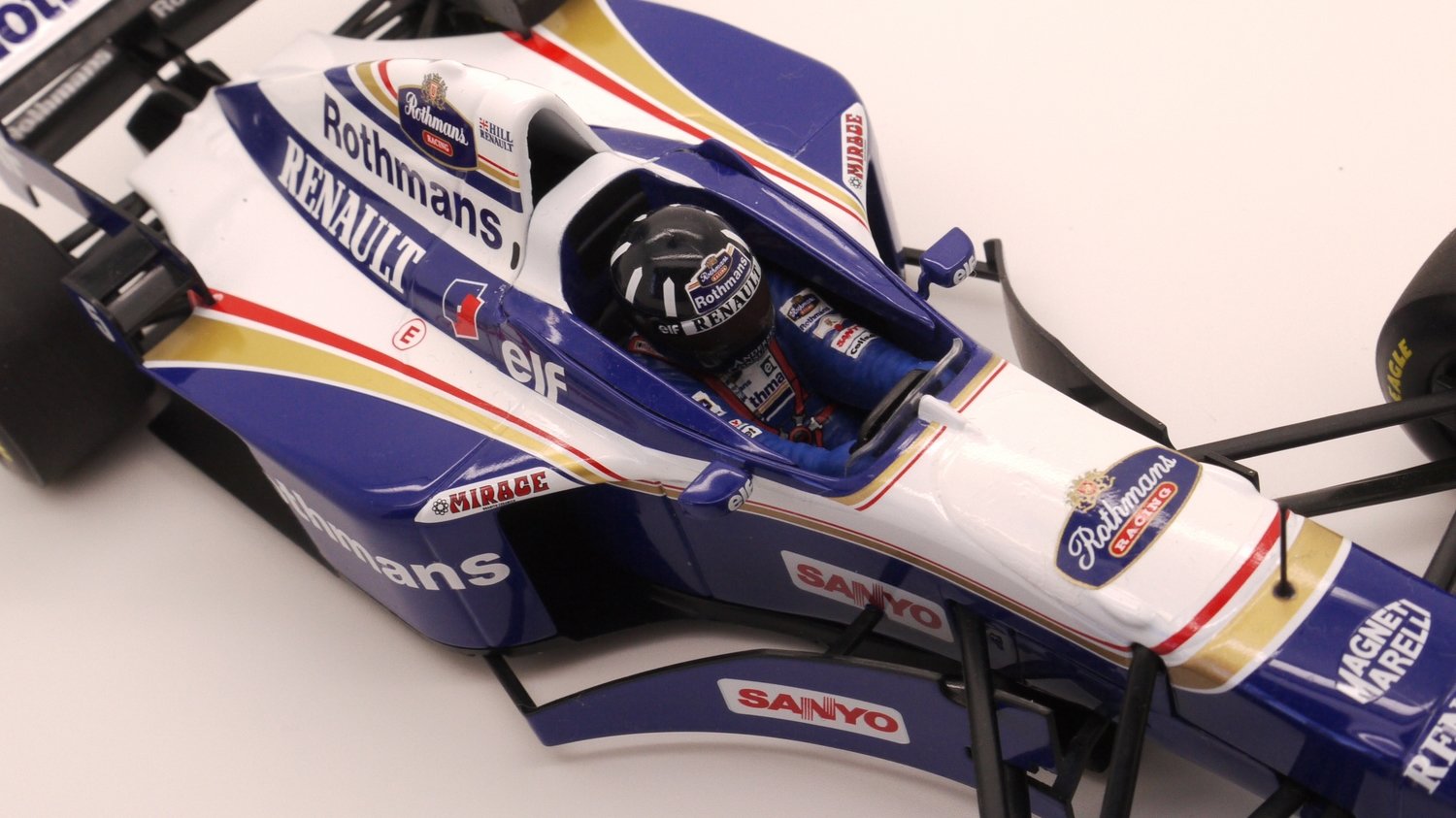 1996 Minichamps Rothmans Williams FW18 D Hill -1/18 scale