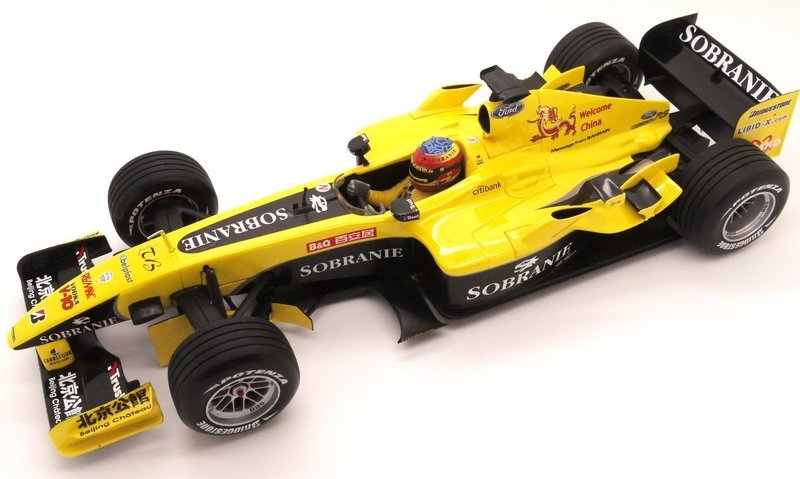 2004 Sobranie Jordan Ford EJ14 Timo Glock Chinese gp 1/18 scale