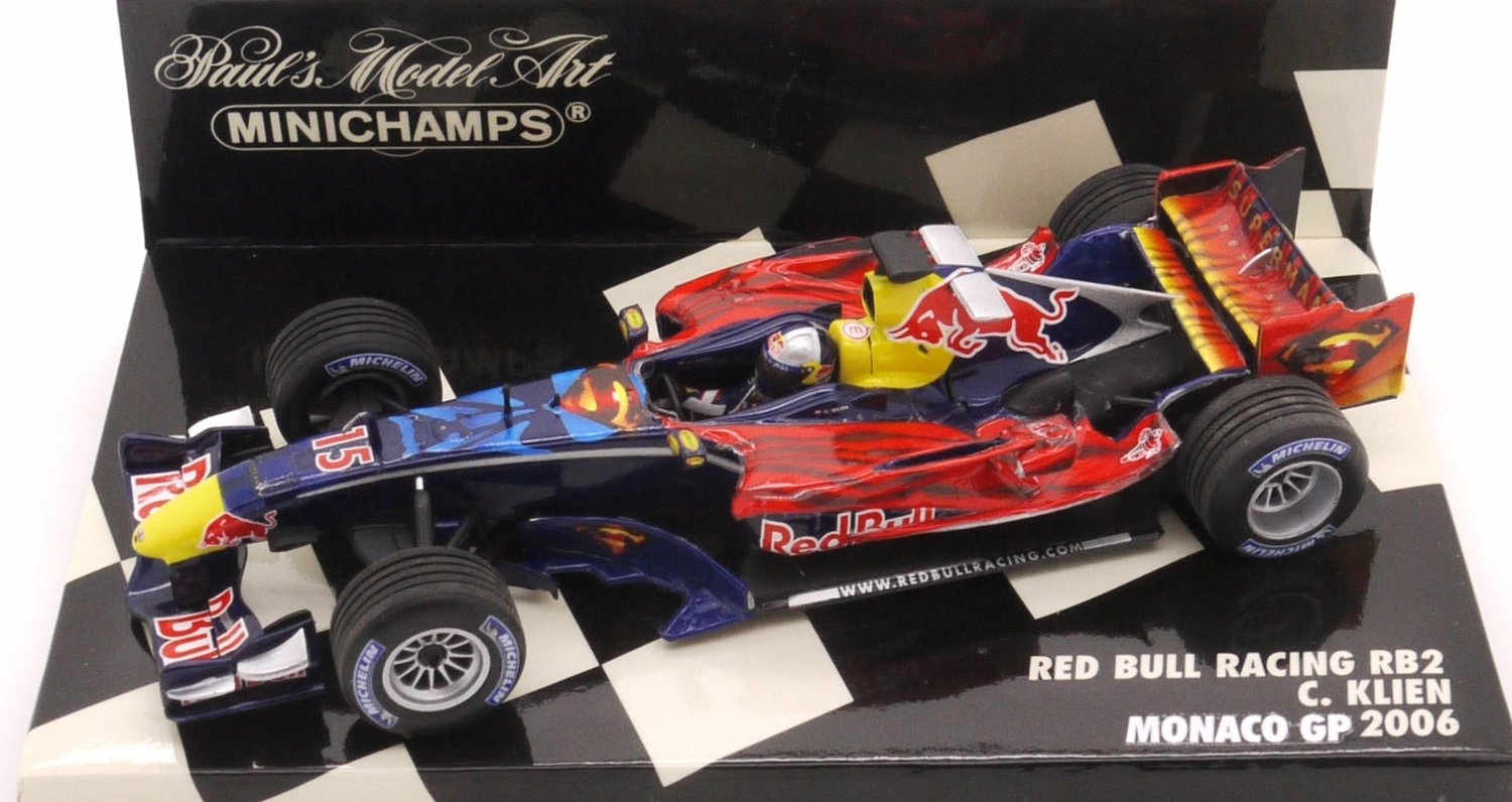 2006 Minichamps Red Bull RB2 C.Klien Superman Monaco gp -1/43 scale