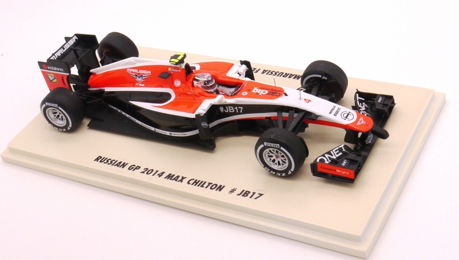 2014 Spark Marussia Ferrari MR03 M.Chilton Russian gp #JB17