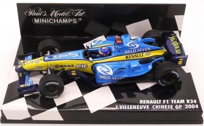 2004 Minichamps Mild Seven Renault R24 J Villeneuve -Chinese GP -1