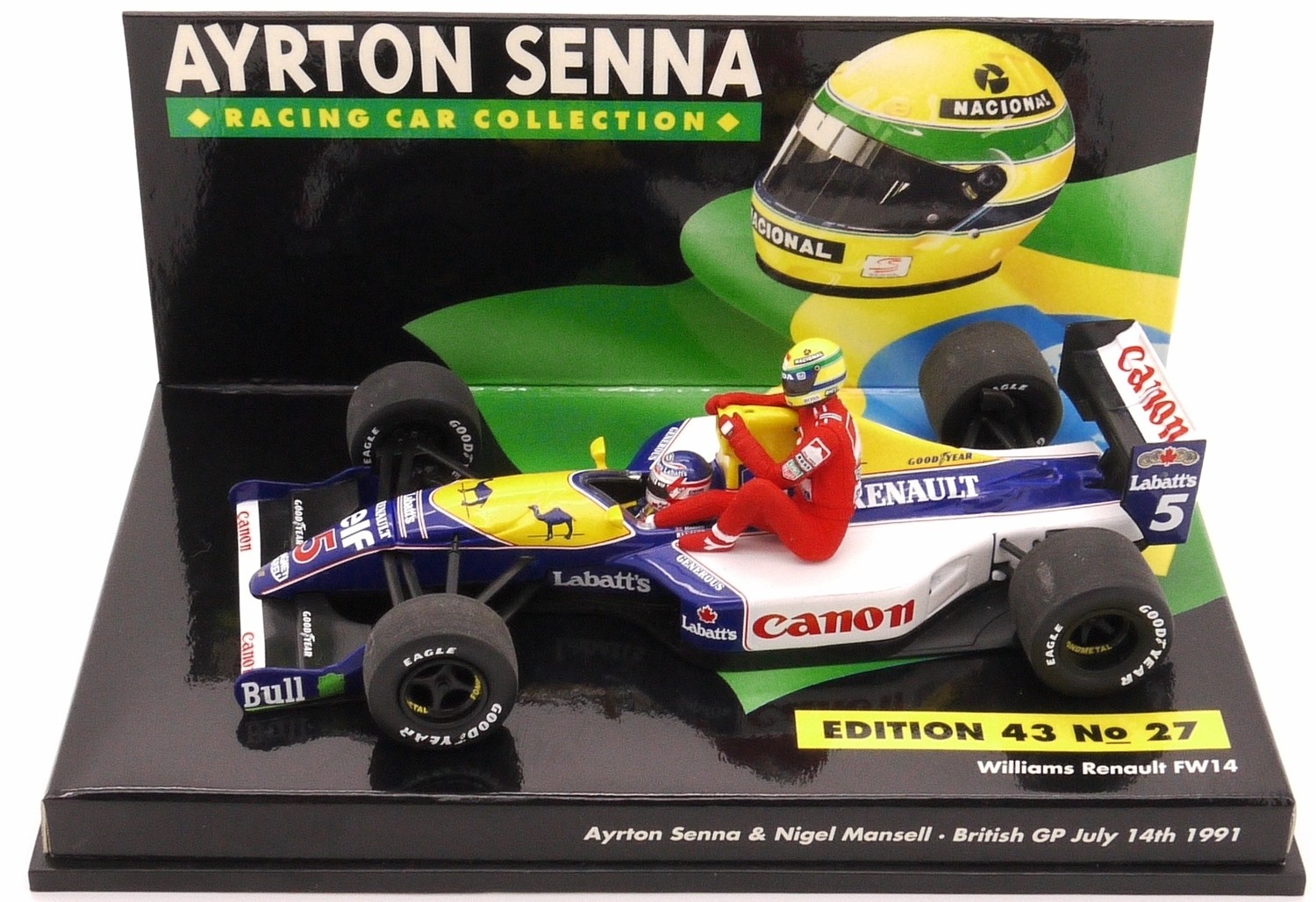 1991 Minichamps Camel Williams Renault FW14 N.Mansell & A 1991 Minichamps Camel Williams Renault FW14 N.Mansell & A