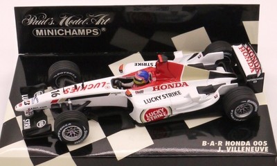 2001 Minichamps Lucky Strike BAR Honda 003 J Villeneuve -1/18 scale
