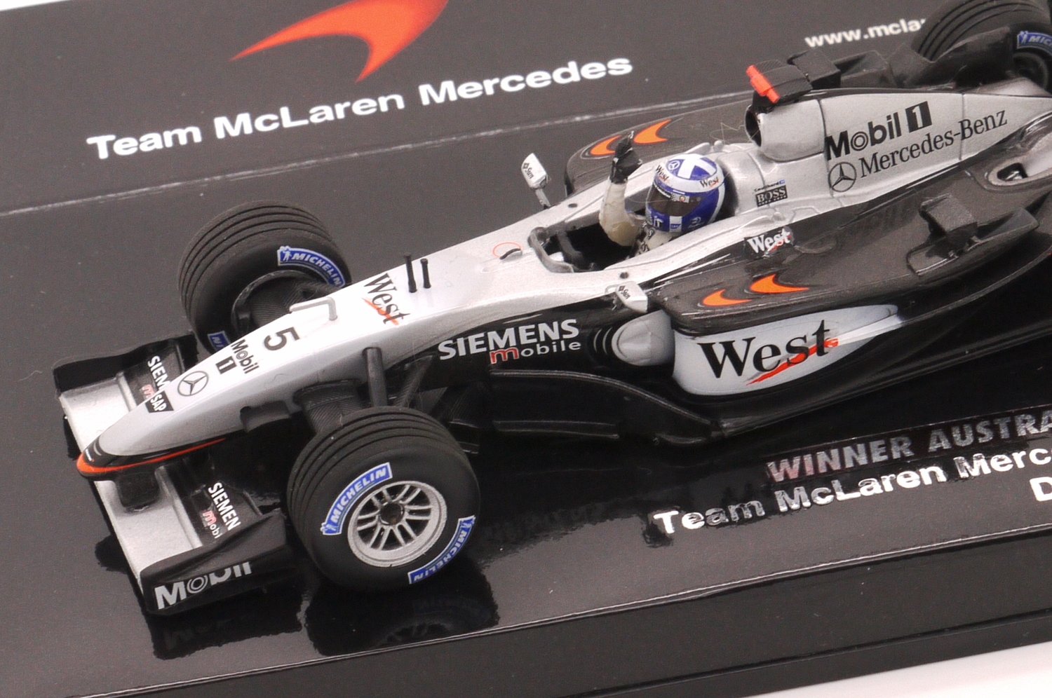 2003 Minichamps West McLaren MP4/17D D Coulthard Australian GP 1-43
