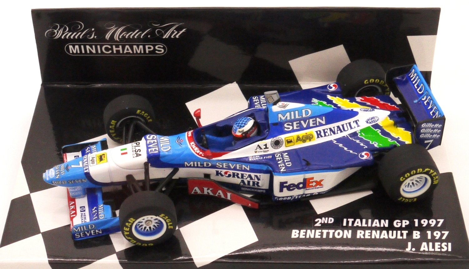 1997 Minichamps Mild seven Benetton B197 J Alesi Italian GP 1/43