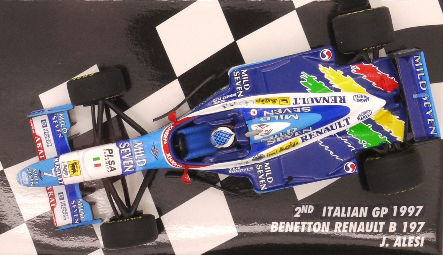 1997 Minichamps Mild seven Benetton B197 J Alesi Italian GP 1/43