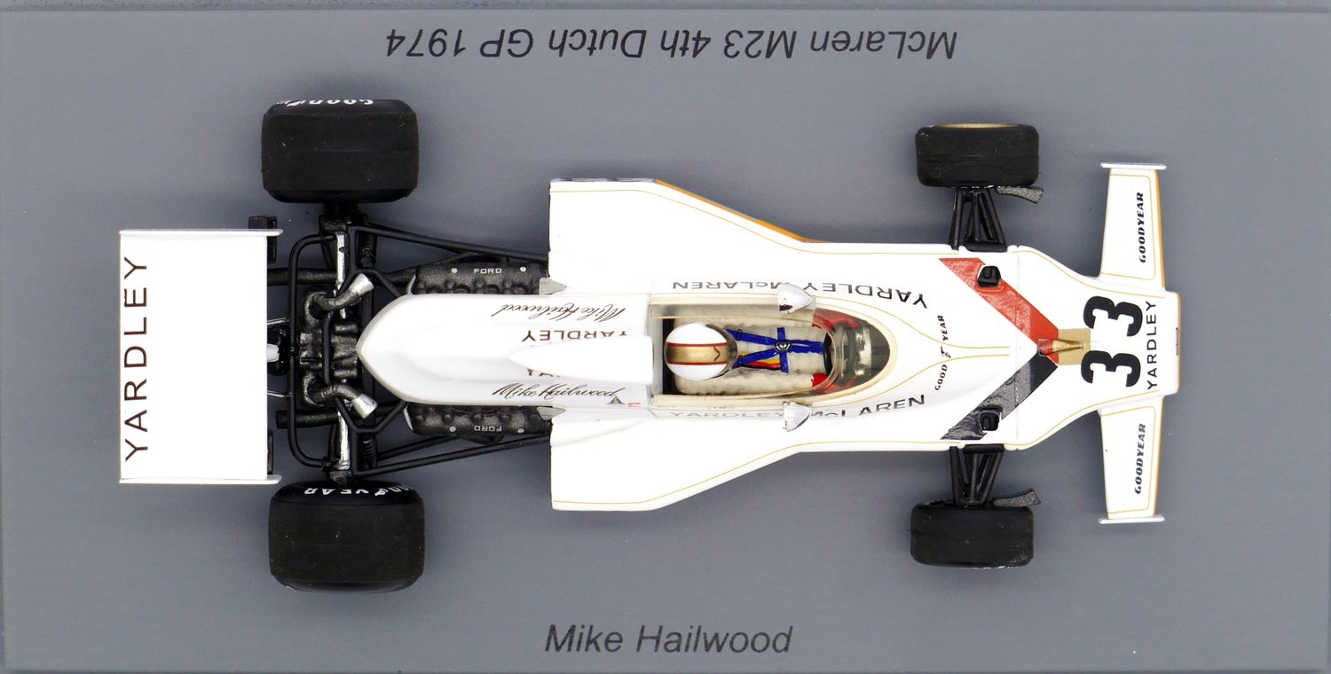 1974 Spark Yardley Mclaren M23 M Hailwood Dutch GP -1/43 scale