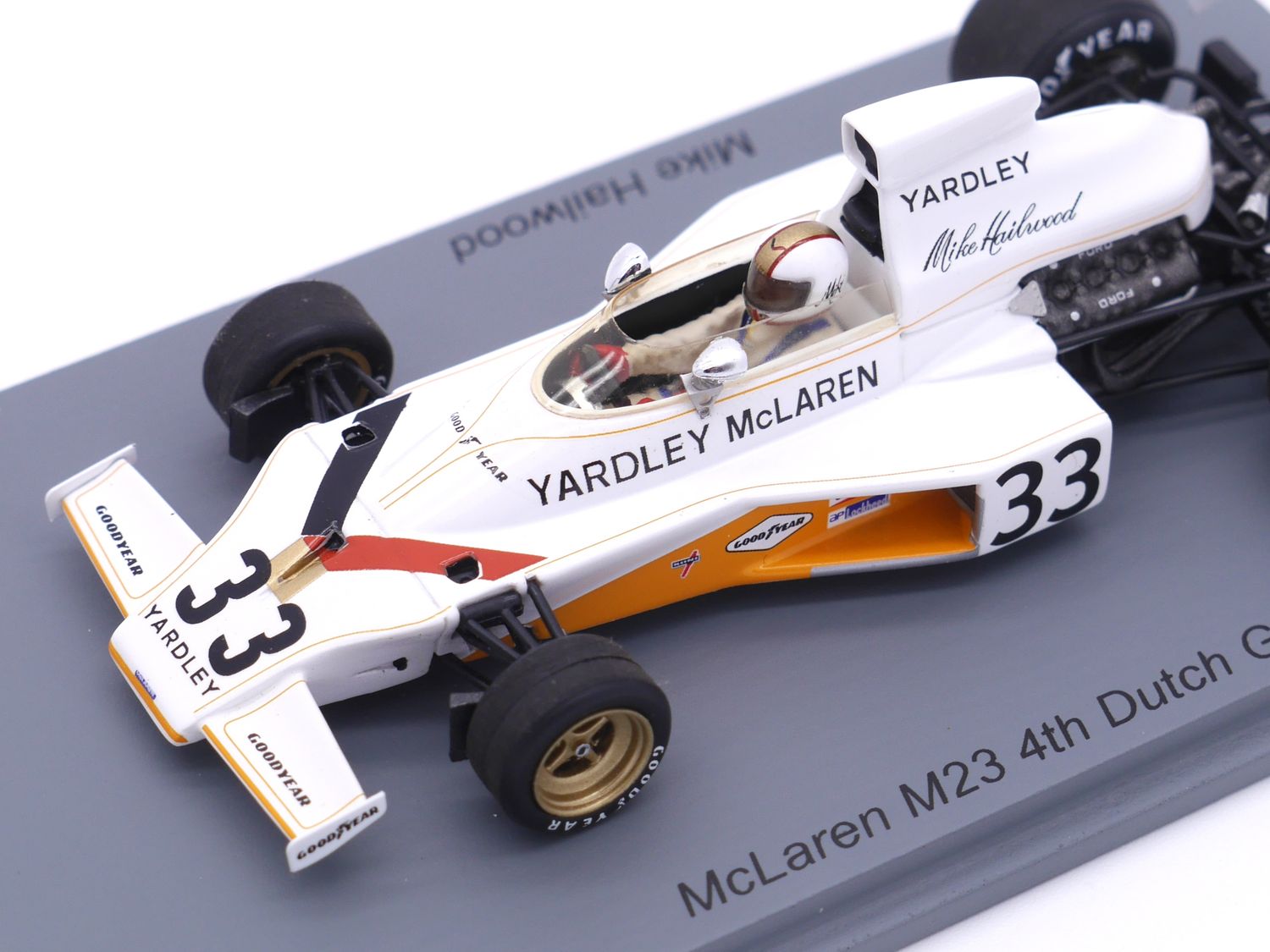1974 Spark Yardley Mclaren M23 M Hailwood Dutch GP -1/43 scale