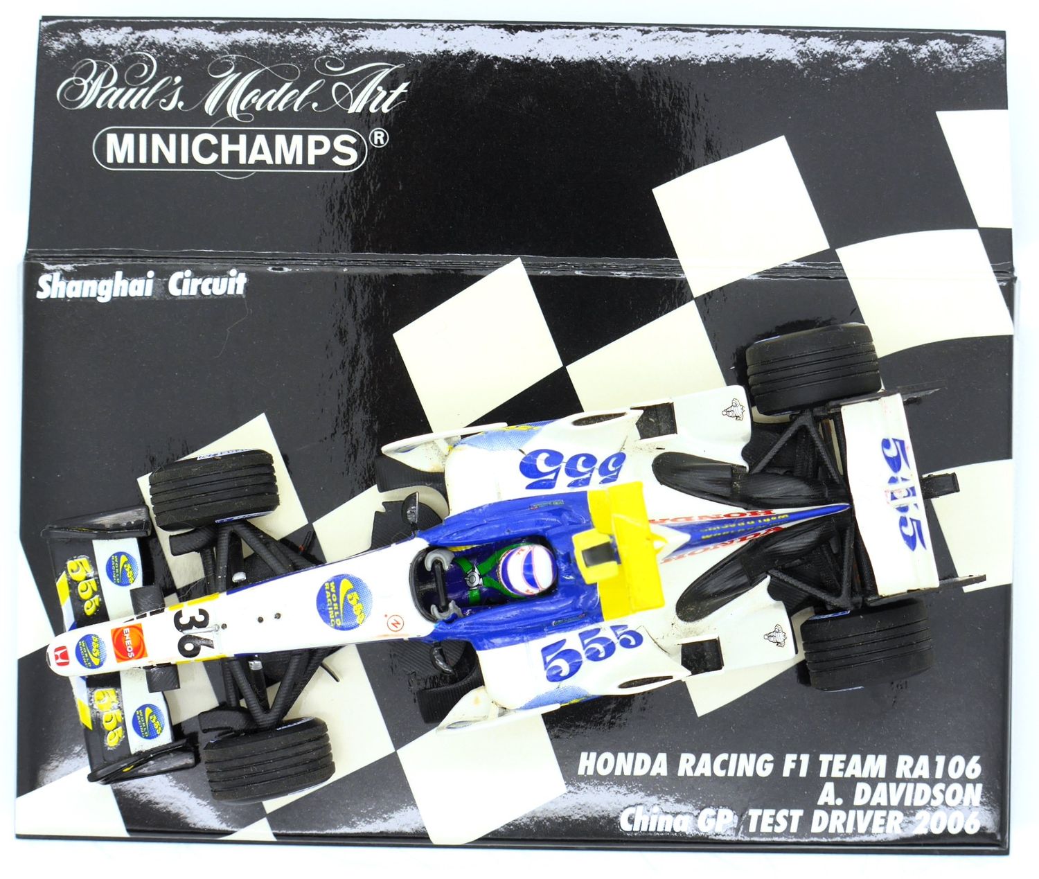 2006 Minichamps 555 Honda RA106 A Davidson Chinese GP 1/43