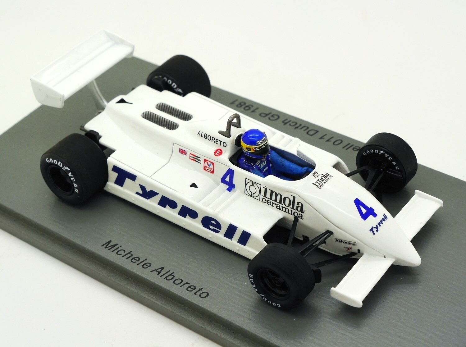 1981 Spark Tyrrell Ford 011 M Alboreto Dutch GP 1/43