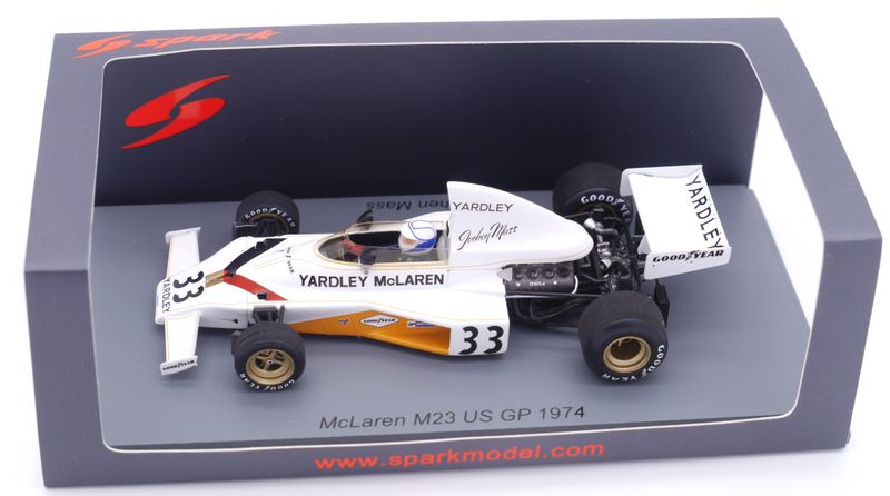 1974 Spark McLaren M23 J Mass USA GP 1/43