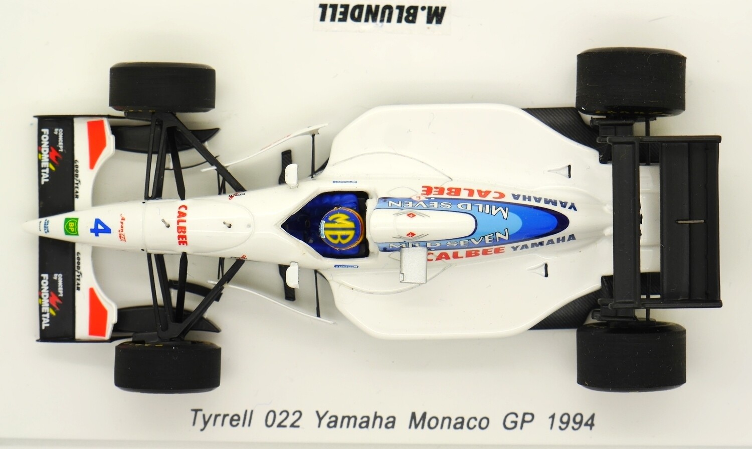 1994 Spark Romu Edition Tyrrell 022 M Blundell Monaco GP 1/43