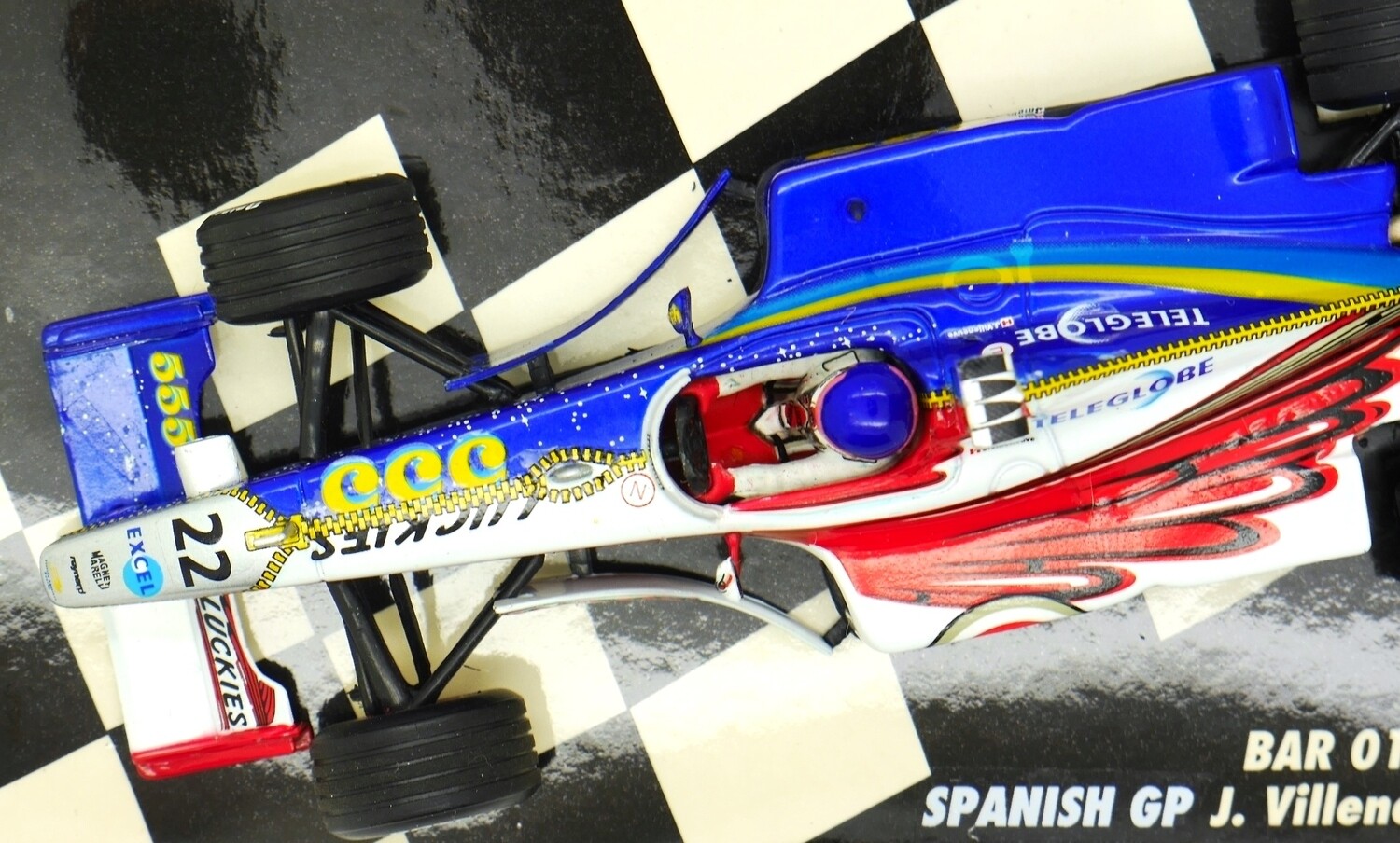 1:18 Minichamps F1 BAR 01 Supertec J. Villeneuve Testcar 1999 Art. Nr:180 990120