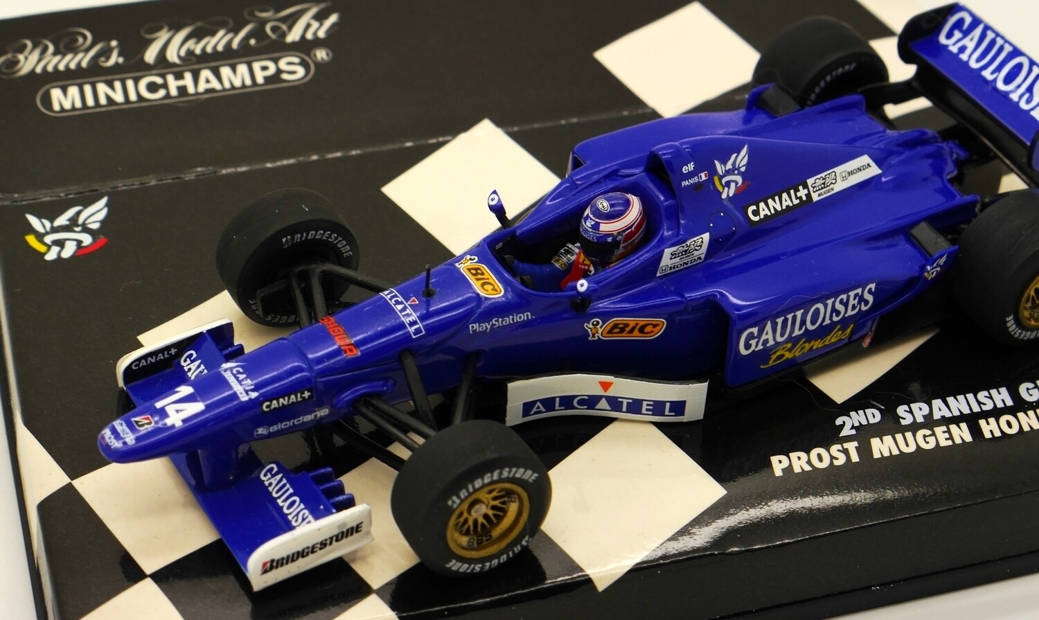 1997 Minichamps Gauloises Prost Mugen Honda JS45 O Panis Spanish