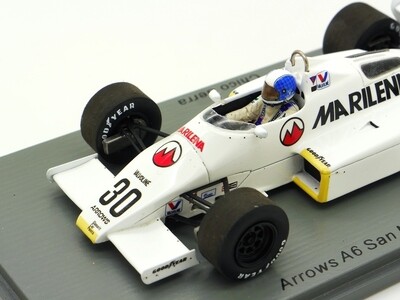 SPARK 1/43 - ARROWS A6 - GP SAN MARINO 1983 (C. SERRA