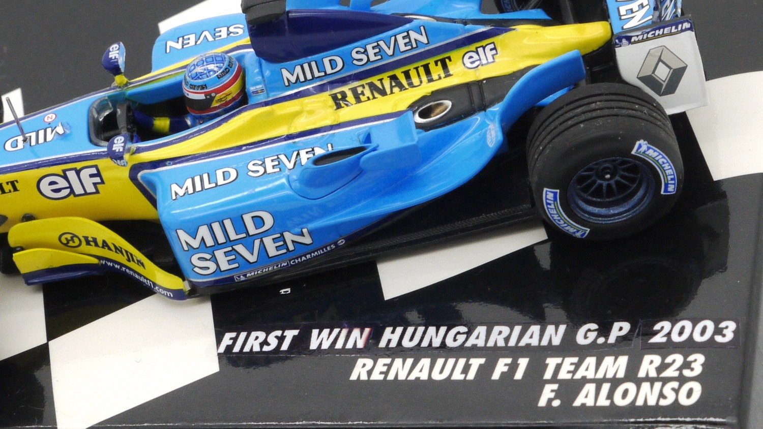 2003 Minichamps Mild Seven Renault R23 F Alonso Hungarian GP 1/43
