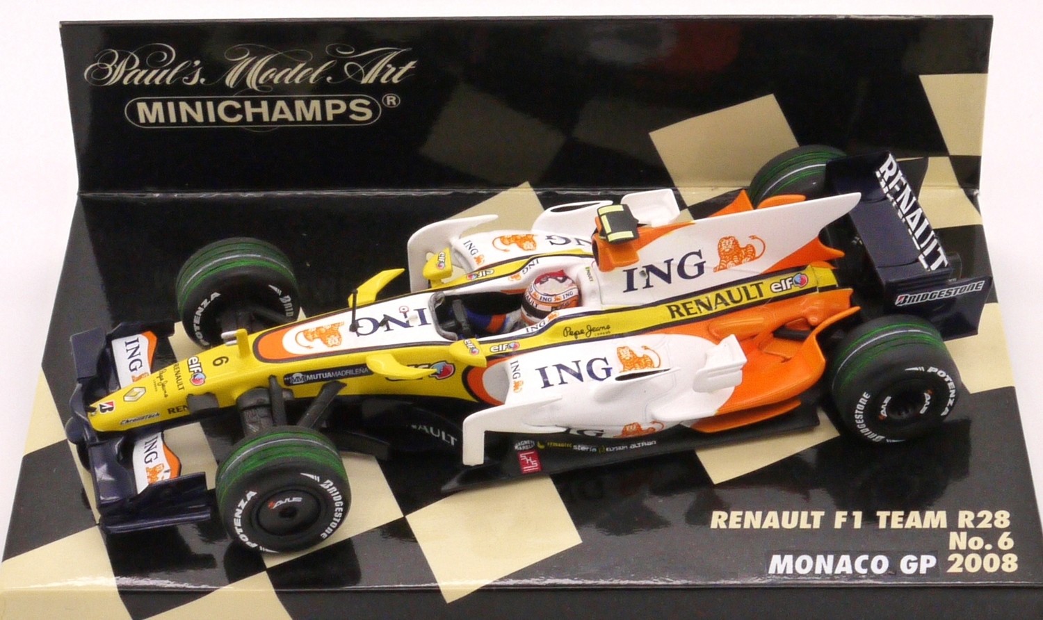 2008 Minichamps Renault R28 N Piquet JR Monaco GP 1-43
