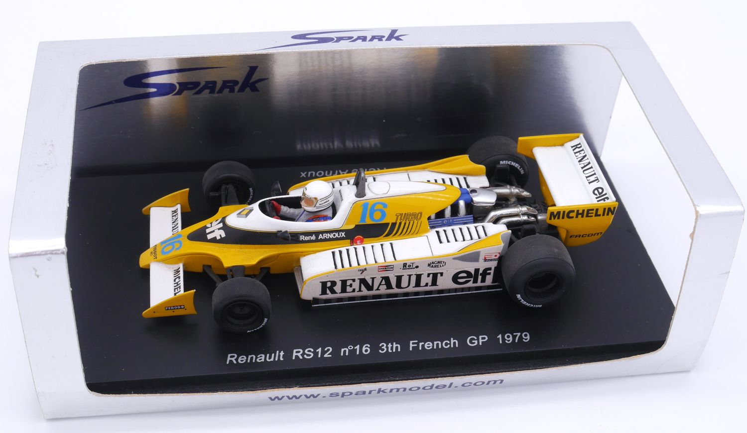 1979 Spark Renault Rs12 R Arnoux French GP 1/43