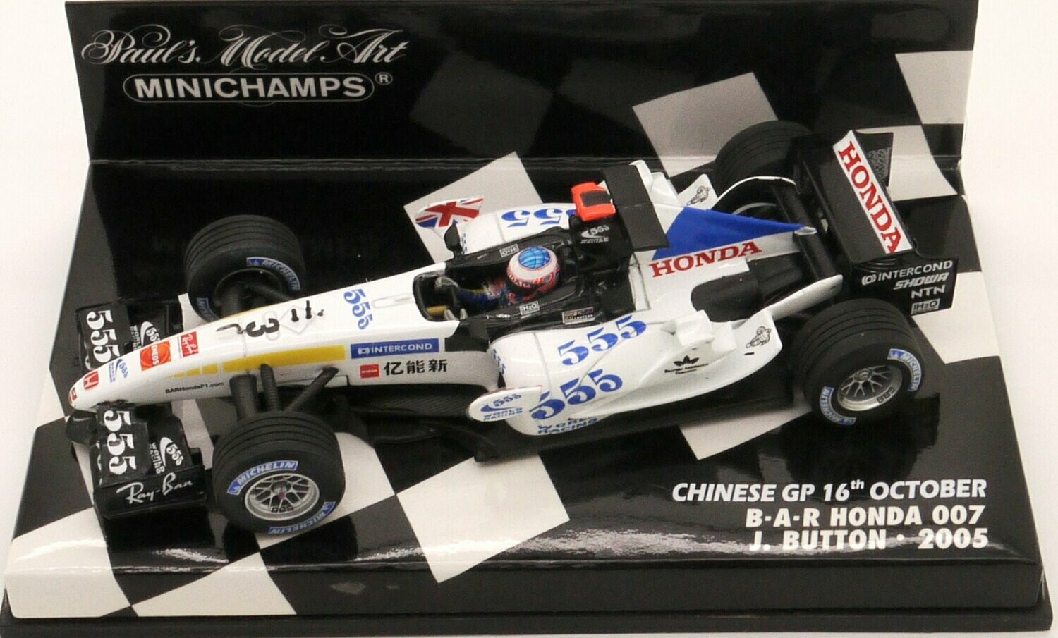 タバコ仕様・555』佐藤琢磨 BAR HONDA 007 ミシュラン別注品 佐藤琢磨