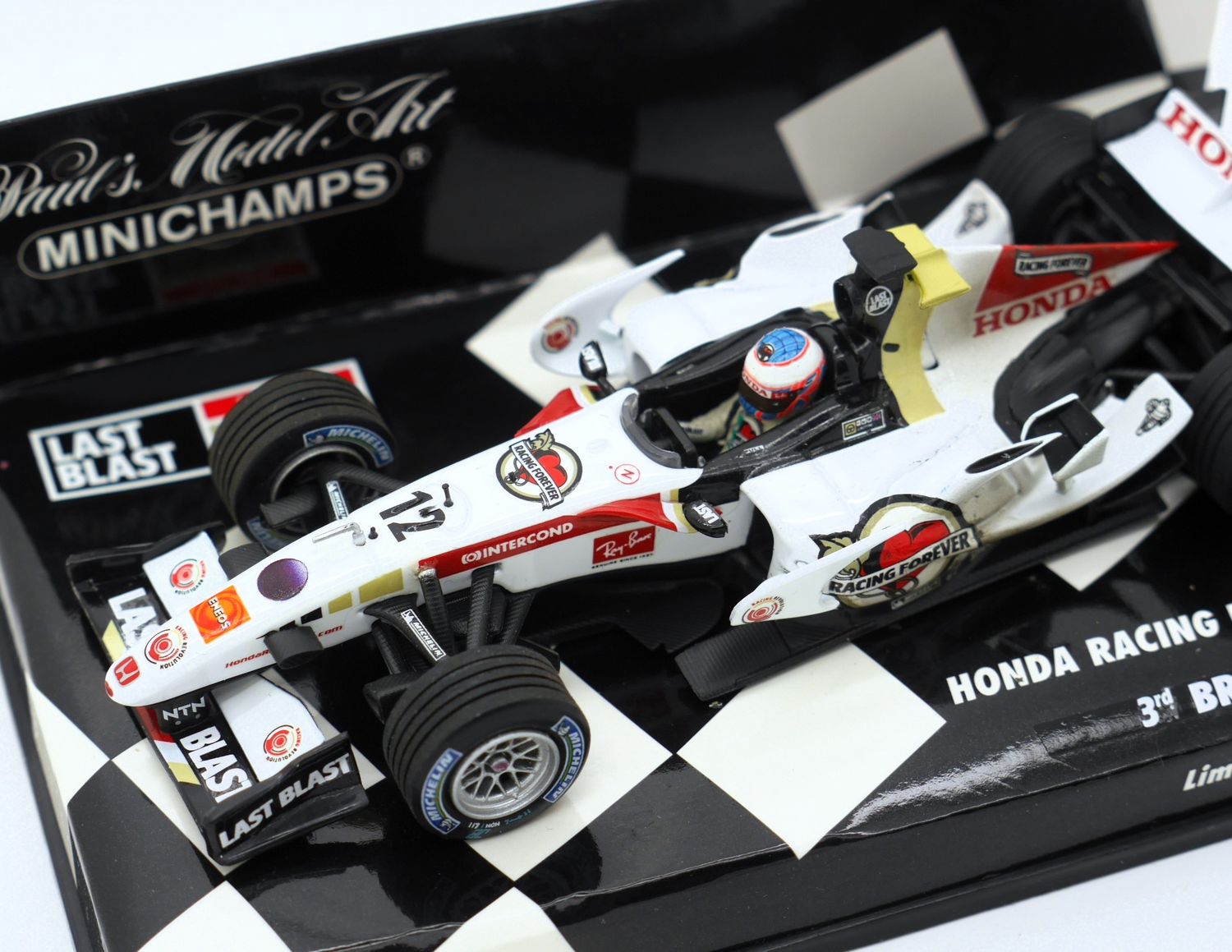 2006 Minichamps Honda RA106 J Button Brazilian GP 1-43