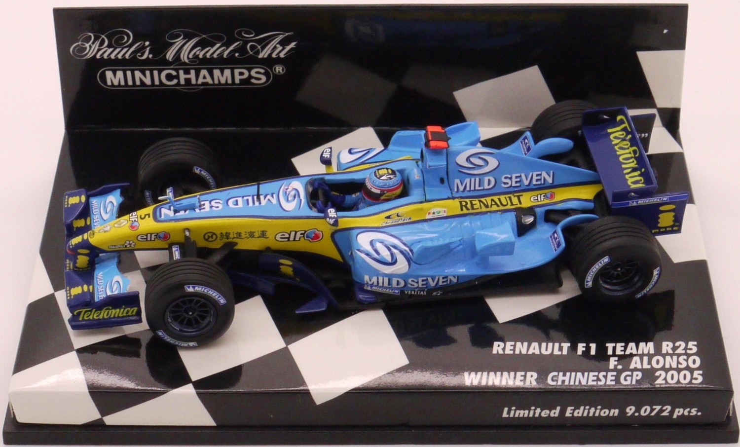 Minichamps 1/43 Mild Seven Renault R24 - Jarno Trulli - Monaco 2004 - Signé
