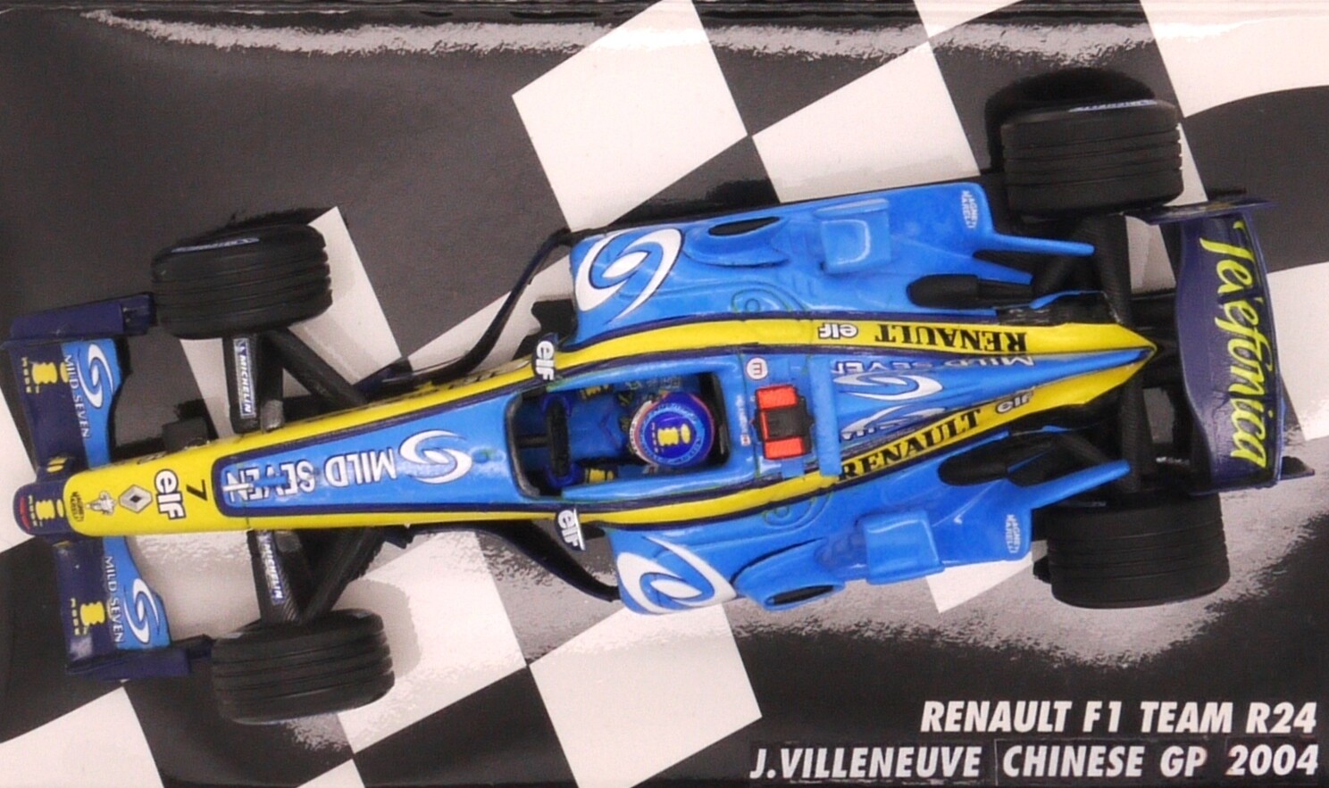 2004 Minichamps Mild Seven Renault R24 J Villeneuve Chinese GP 1/43