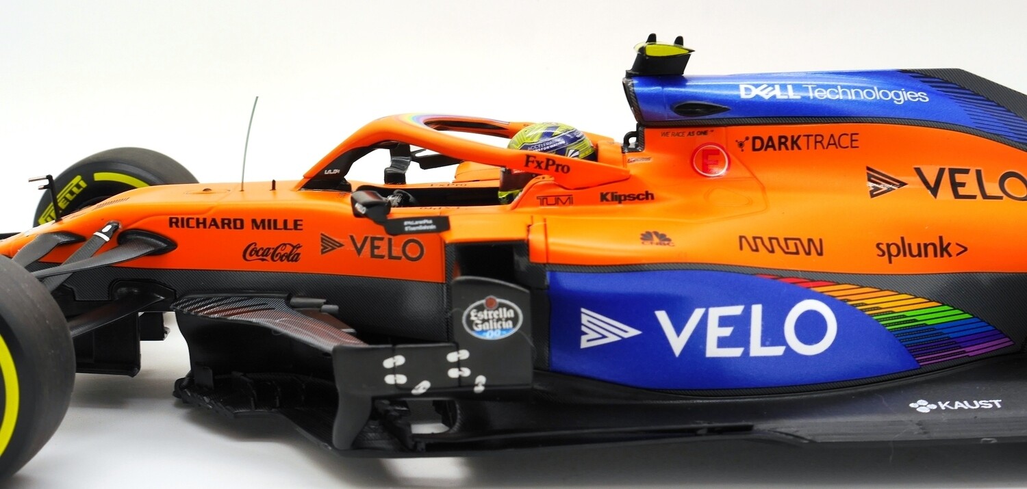 Minichamps McLaren F1 MCL35 1:18 – Lando Norris 3° GP Austria 2020 – Edizione Limitata Con Base