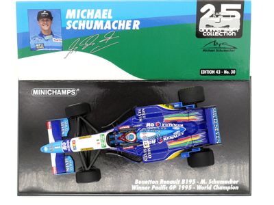 1995 Minichamps Mild Seven Benetton B195 M Schumacher Pacific GP 1/43